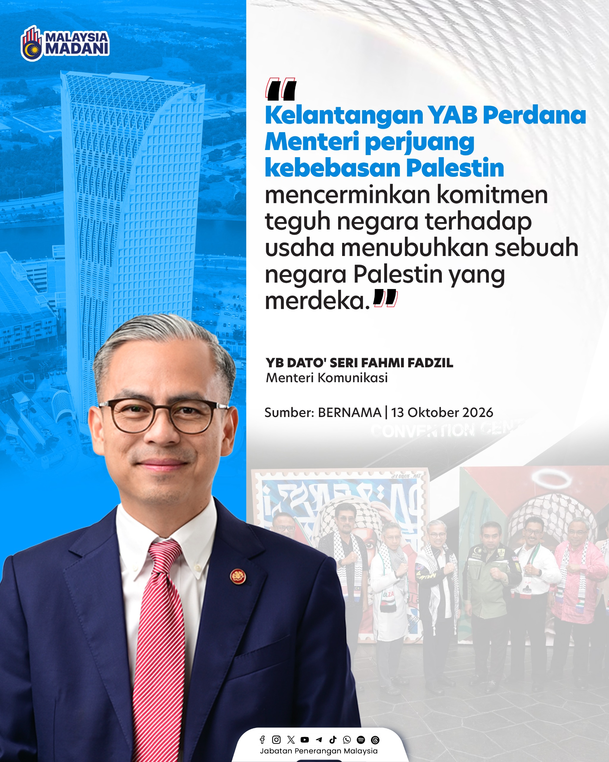 KOMITMEN TEGUH MENUBUHKAN NEGARA PALESTIN