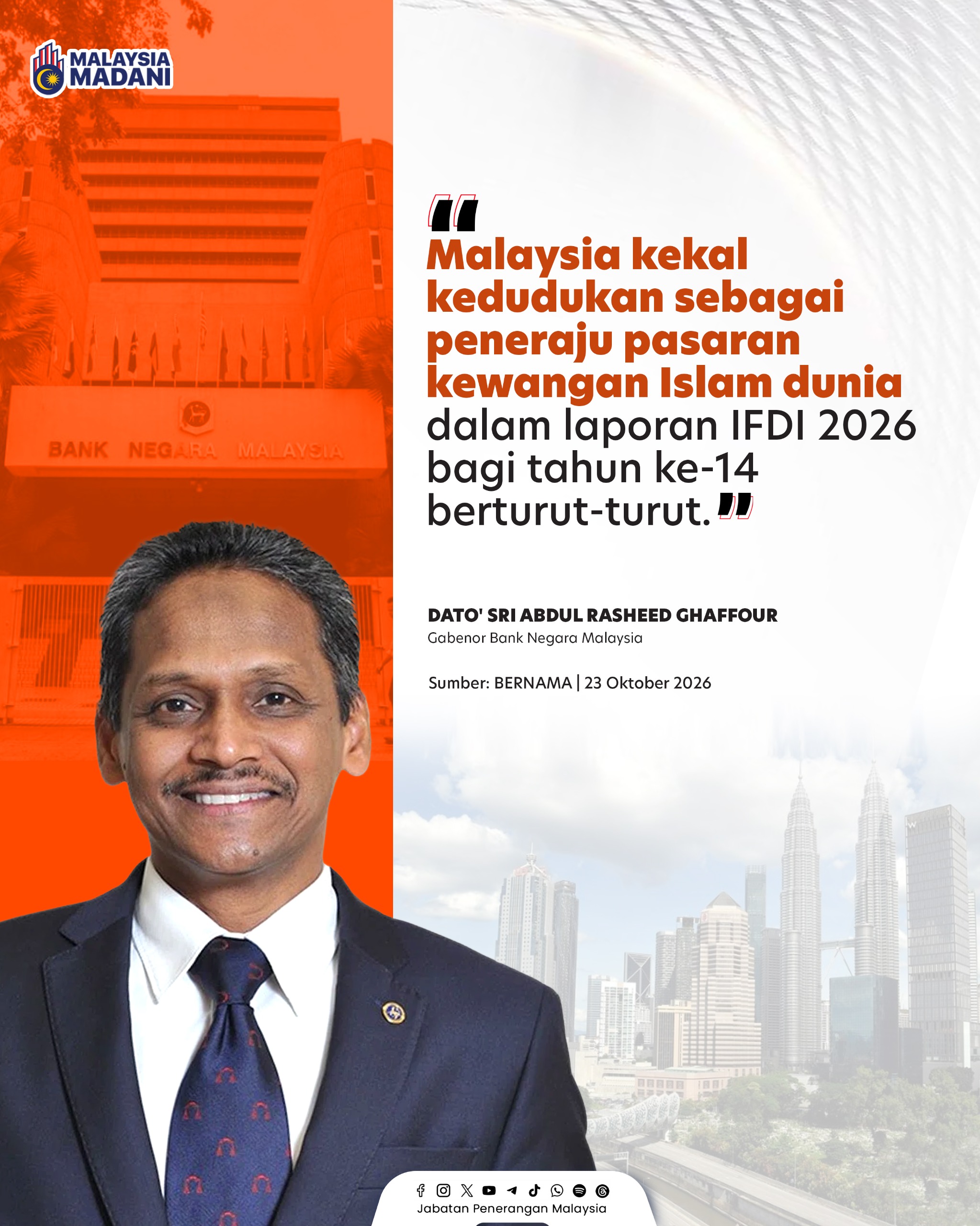 MALAYSIA KEKAL KEDUDUKAN DALAM IFDI 2026
