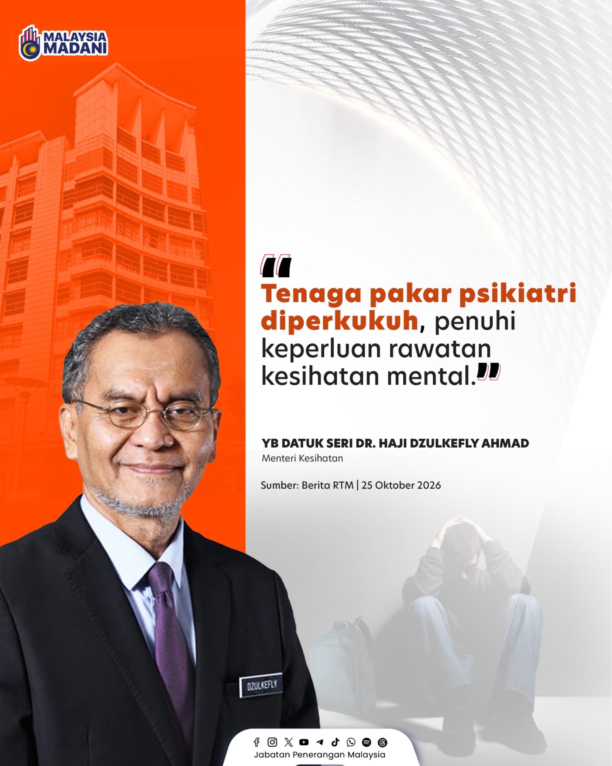 TENAGA PAKAR PSIKIATRI DIPERKUKUH