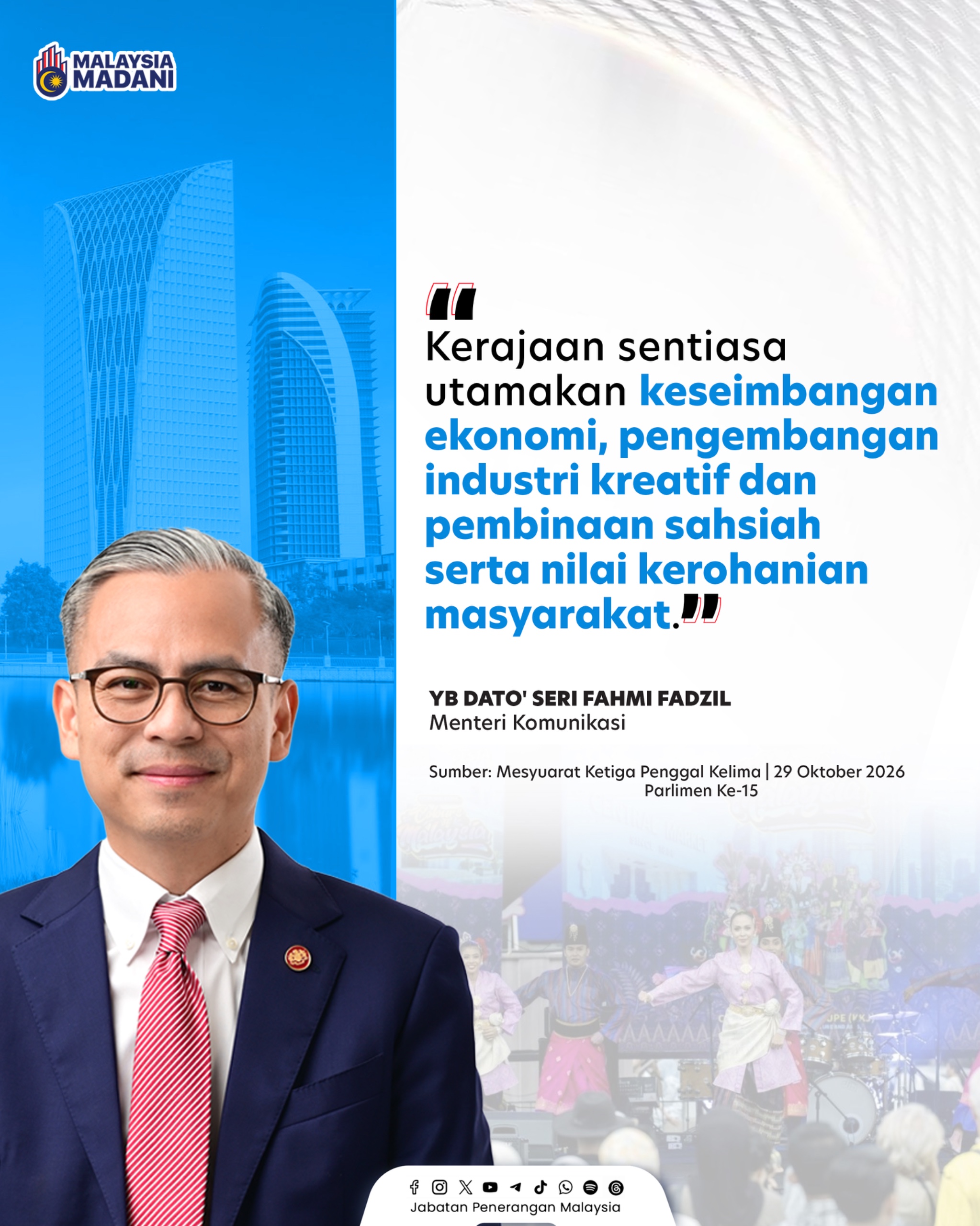 KERAJAAN UTAMAKAN KESEIMBANGAN EKONOMI