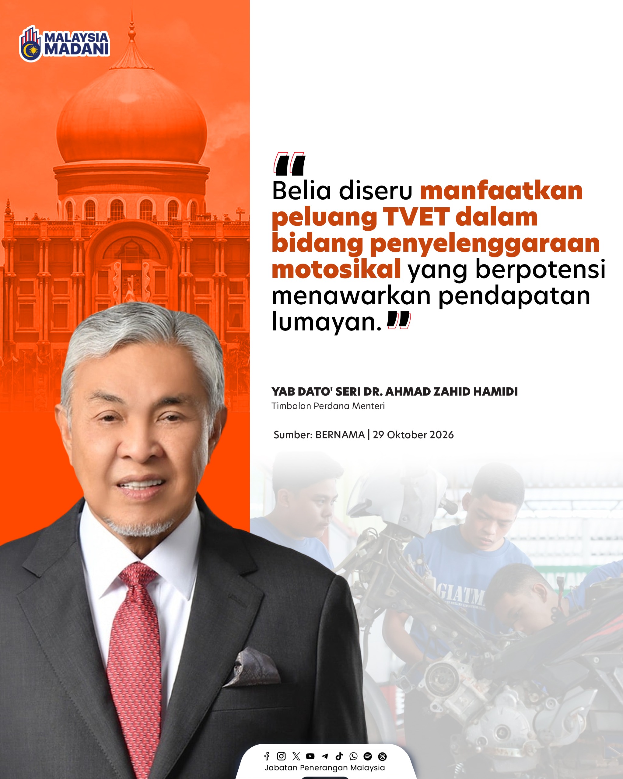 TVET MENAWARKAN PENDAPATAN LUMAYAN